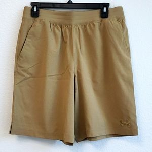 Under Armour Mens Vented Shorts - Camel